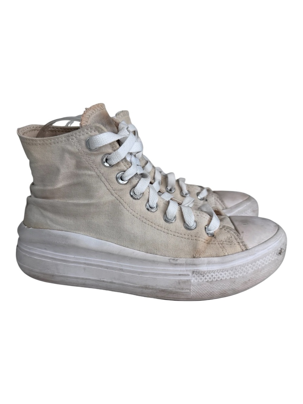 Converse Chuck Taylor All Star Move High-Top Platform Lift Sneaker White Size 8